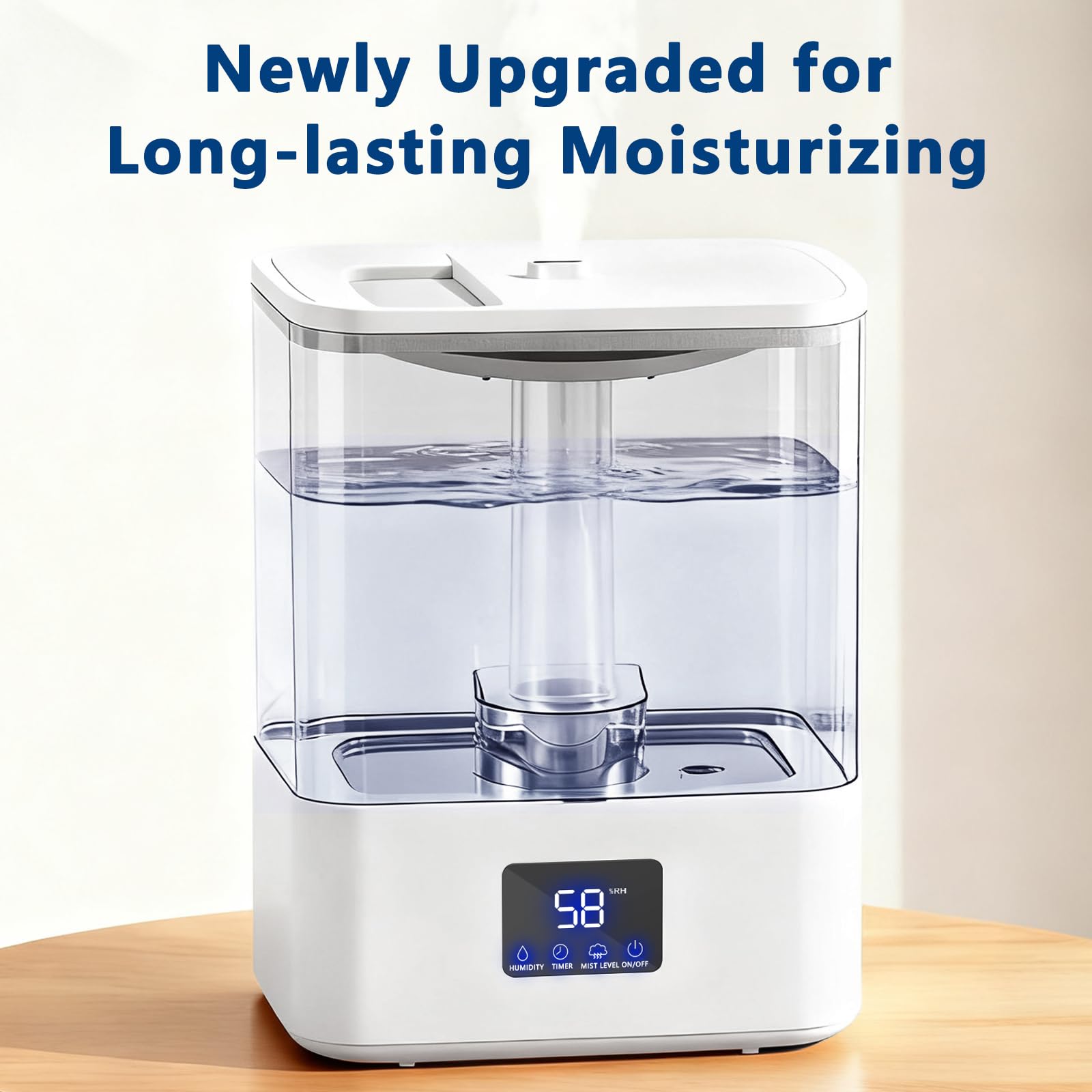 KZF 4L humidifier digital display demonstrates precise humidity at a glance.