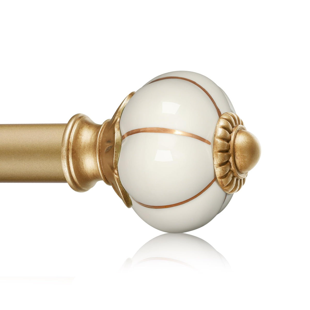 KZJKLIR ceramic head in gold beige adds premium room style.