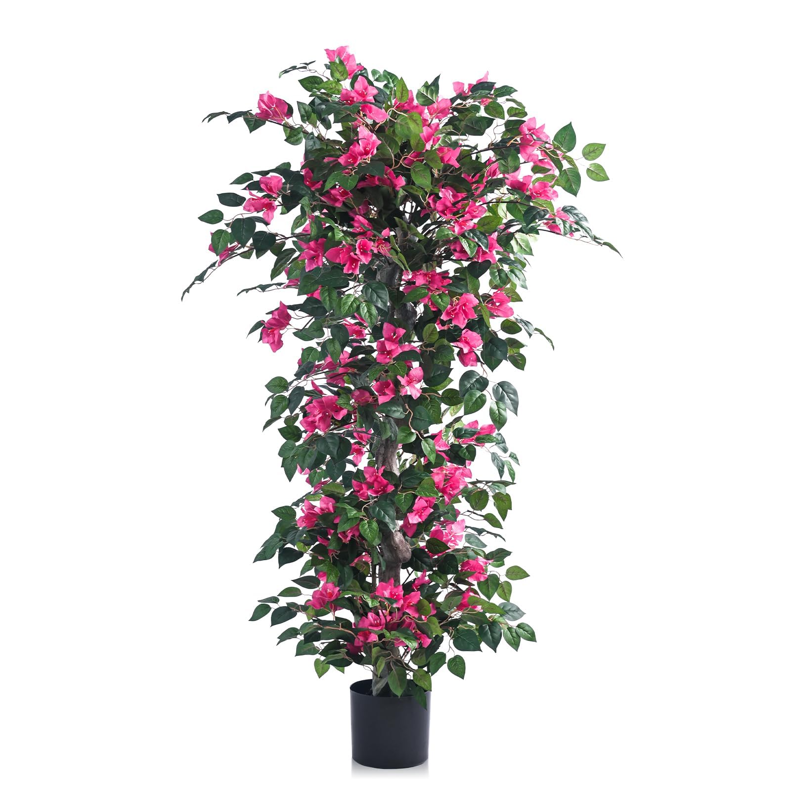 Kzztkz durable artificial bougainvillea tree 5ft pink materials resist wear.