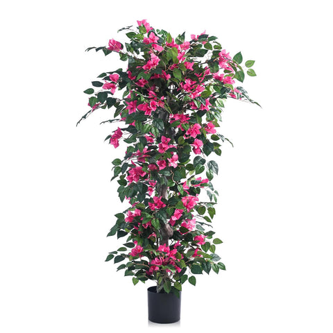 Kzztkz durable artificial bougainvillea tree 5ft pink materials resist wear.