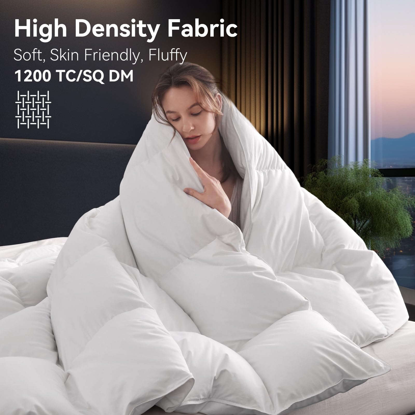 L LOVSOUL RDS-certified down comforter label demonstrates safety and clean materials.