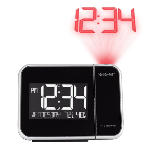 La Crosse 616-1412 projector with 360° rotation for flexible placement