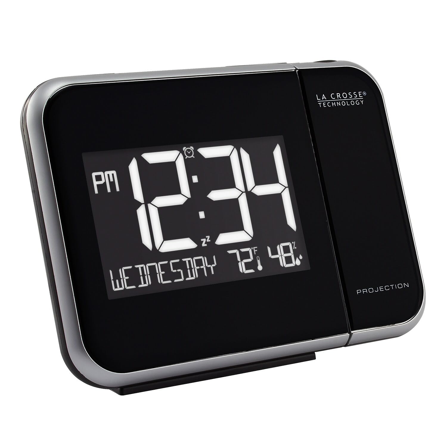 La Crosse 616-1412 display of indoor temperature and humidity