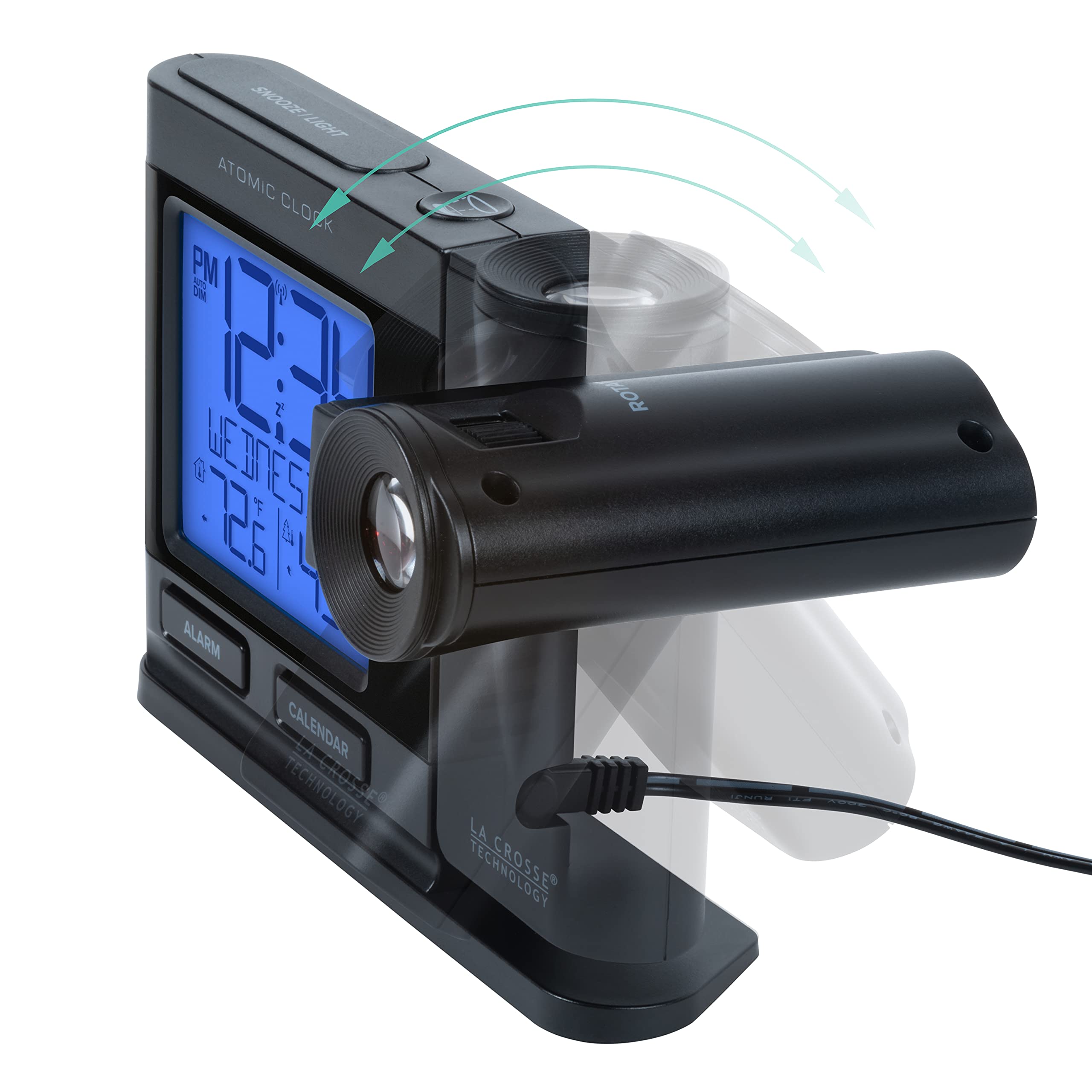 La Crosse 616-41667-INT projection brightness adjustable for day and night readability.