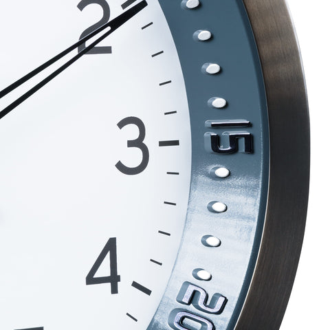 La Crosse 404-54667 dial details highlighting white dial and black numerals.