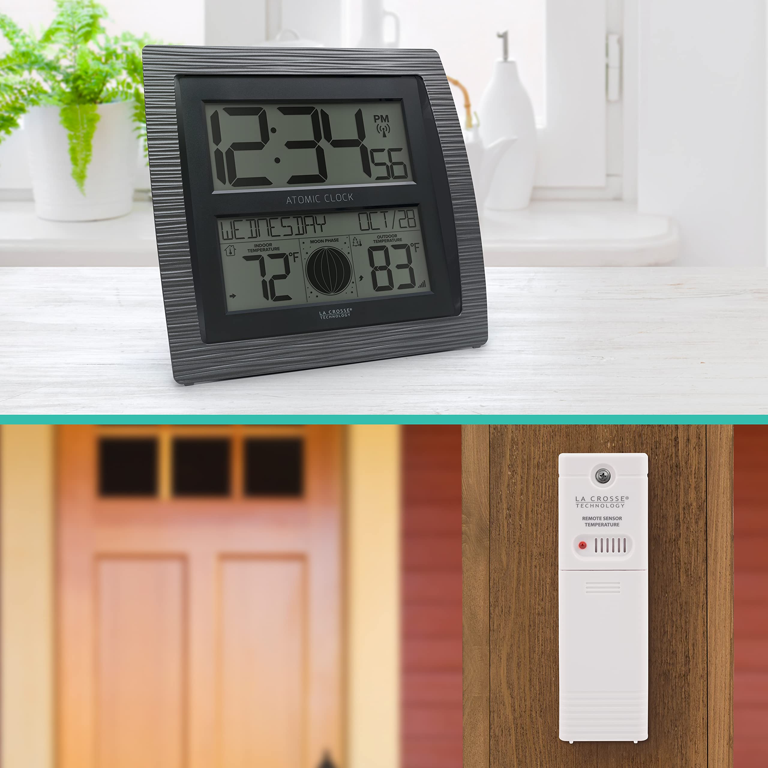 La Crosse BBB86118-INT automatic DST and low battery indicators simplify setup.