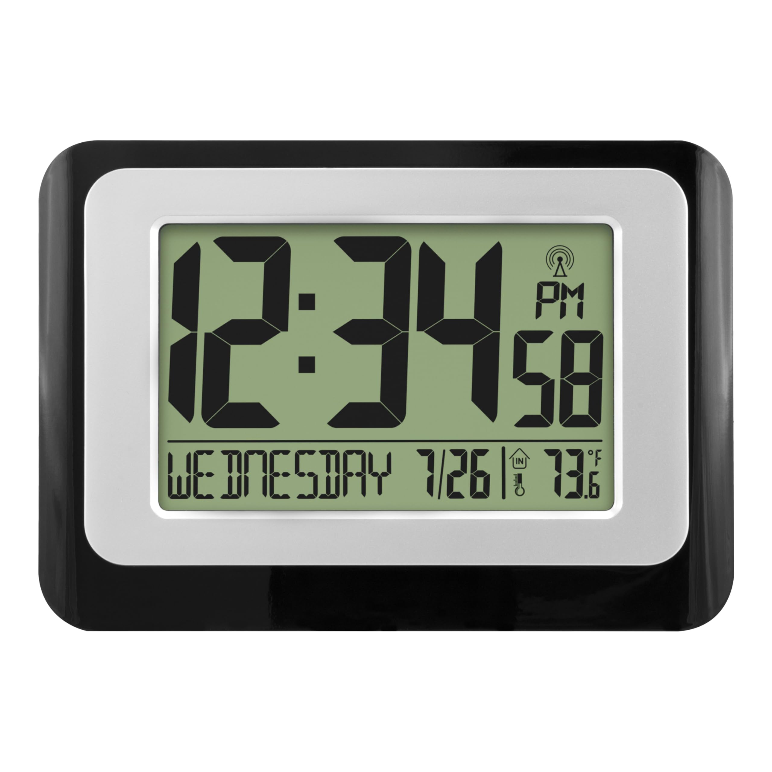 La Crosse Technology W88631 front view clock with precise time display