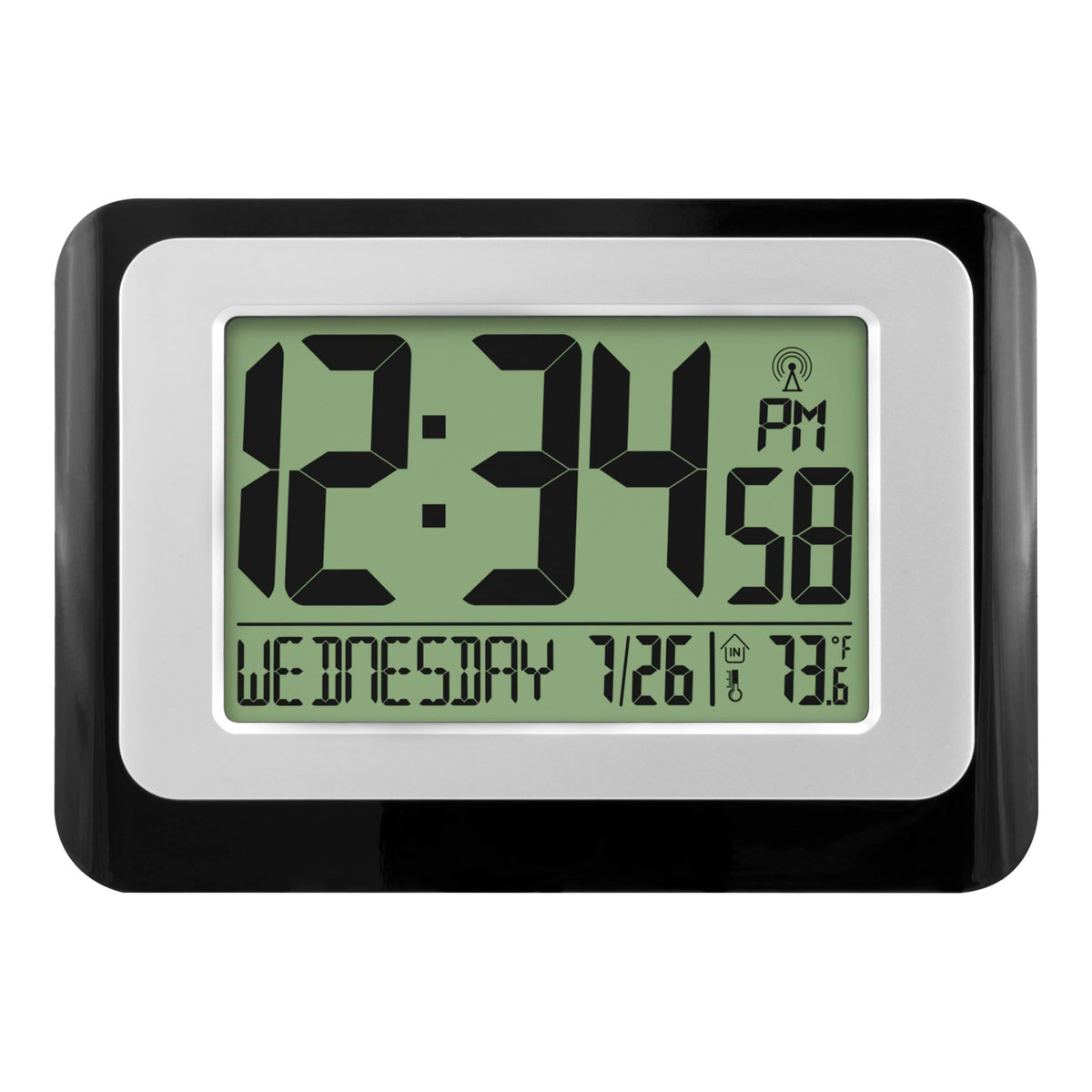 La Crosse Technology W88631 front view clock with precise time display