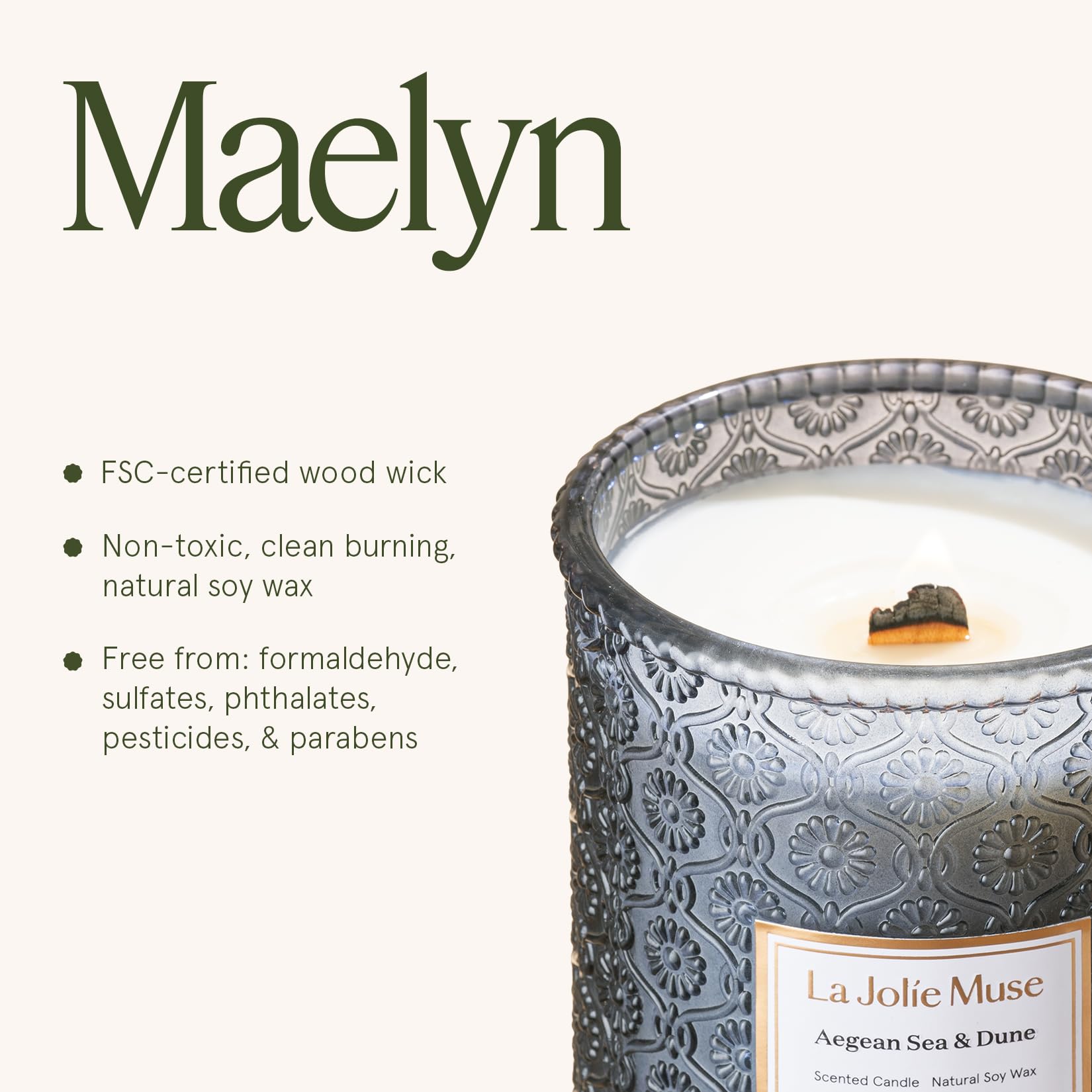 La Jolie Muse Aegean Sea & Dune lifestyle scene conveys calm gatherings