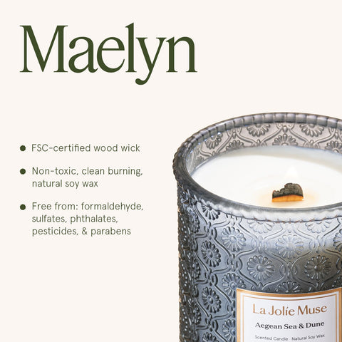 La Jolie Muse Aegean Sea & Dune lifestyle scene conveys calm gatherings