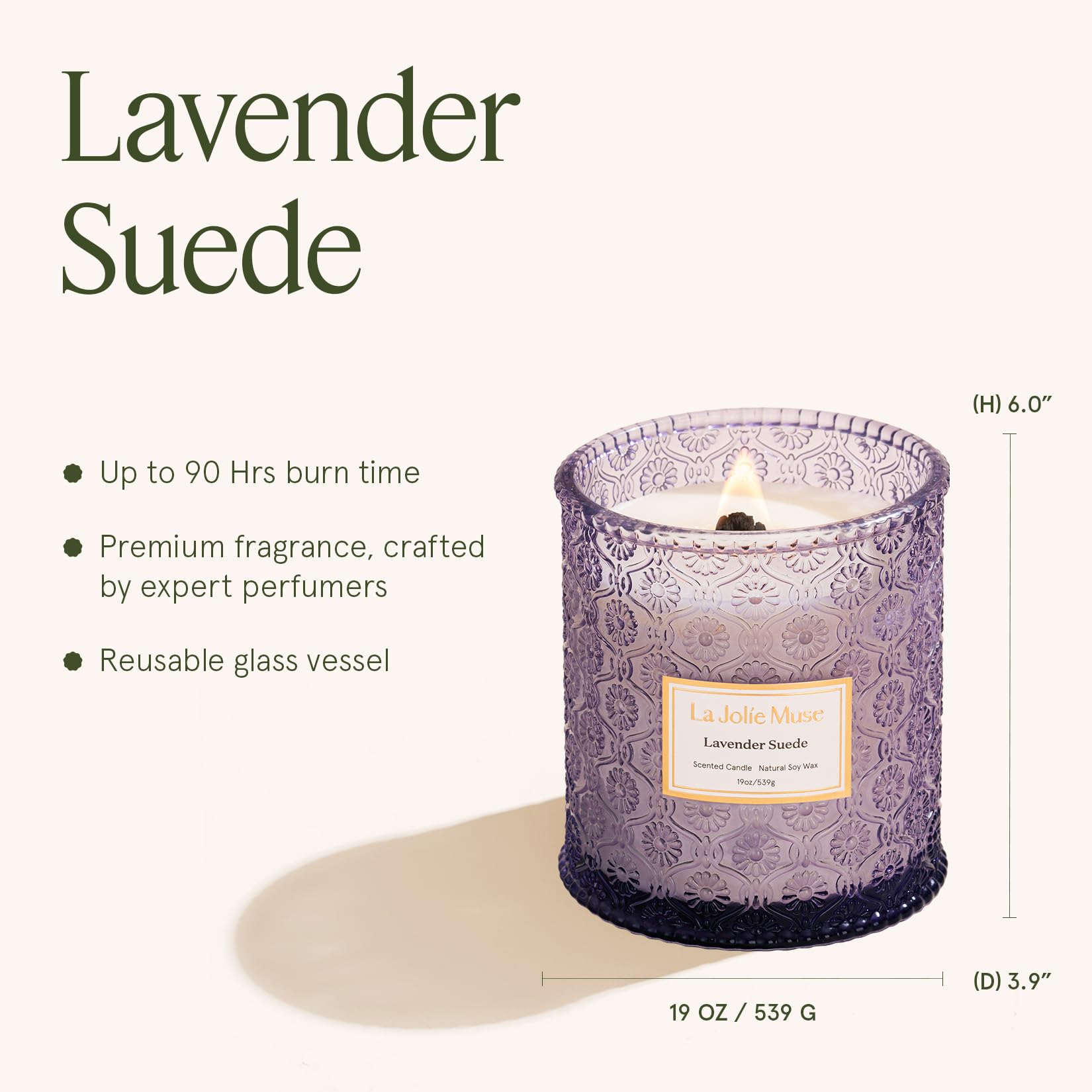 LA JOLIE MUSE Aromatic blend of eucalyptus lavender pine and suede