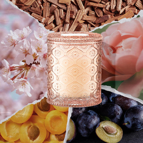 LA JOLIE MUSE Cherry Sakura Candle with floral label detail for premium presentation