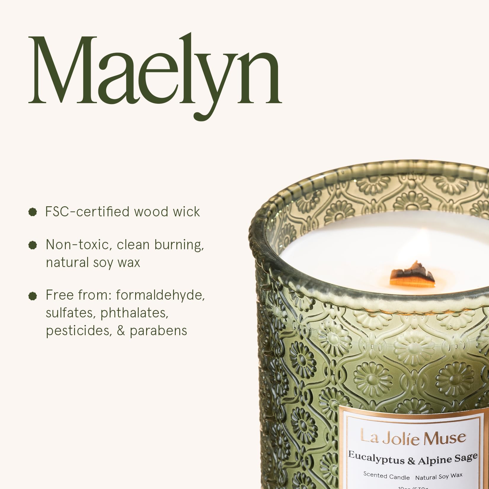 LA JOLIE MUSE cozy living room scene invites calm evenings with inviting glow.