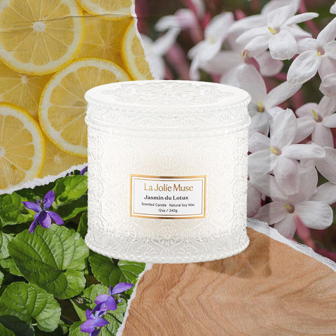 LA JOLIE MUSE two-wick setup for a richer fragrance experience