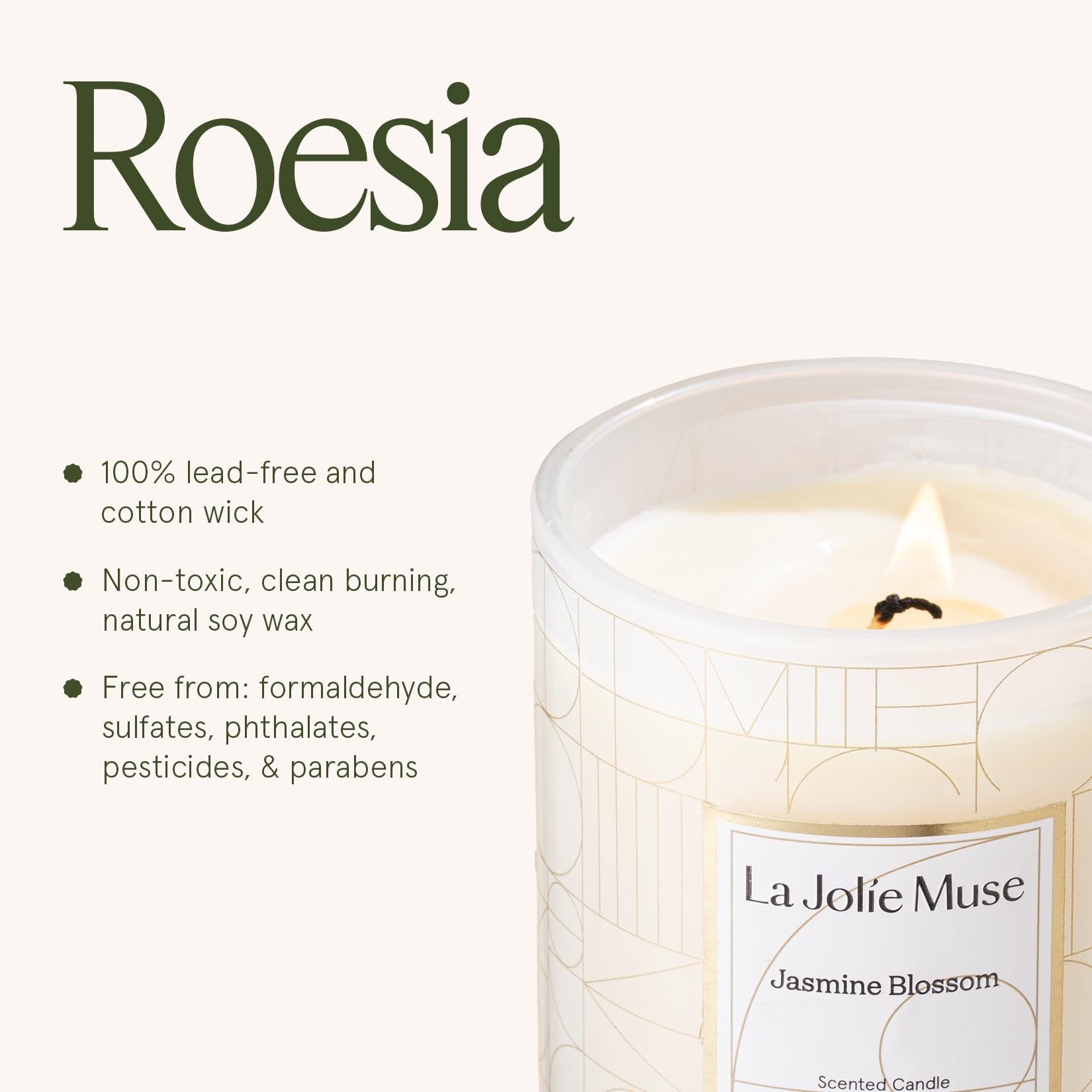 LA JOLIE MUSE Jasmine Candle in premium packaging for gifts