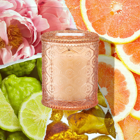 LA JOLIE MUSE embossed glass jar decor doubles as a stylish mood enhancer.
