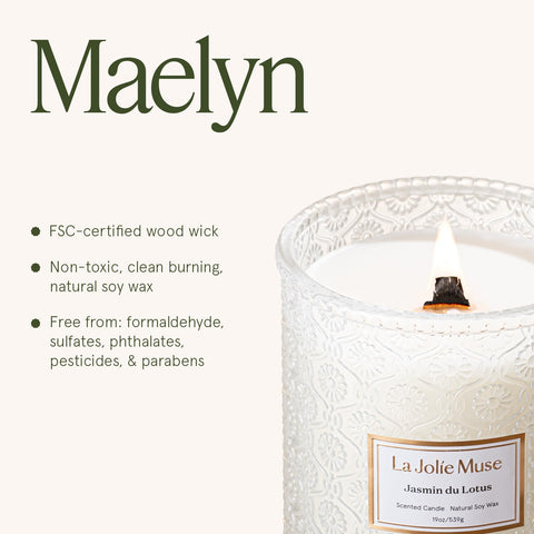 LA JOLIE MUSE Jasmin du Lotus decor-ready jar enhances modern home aesthetics.
