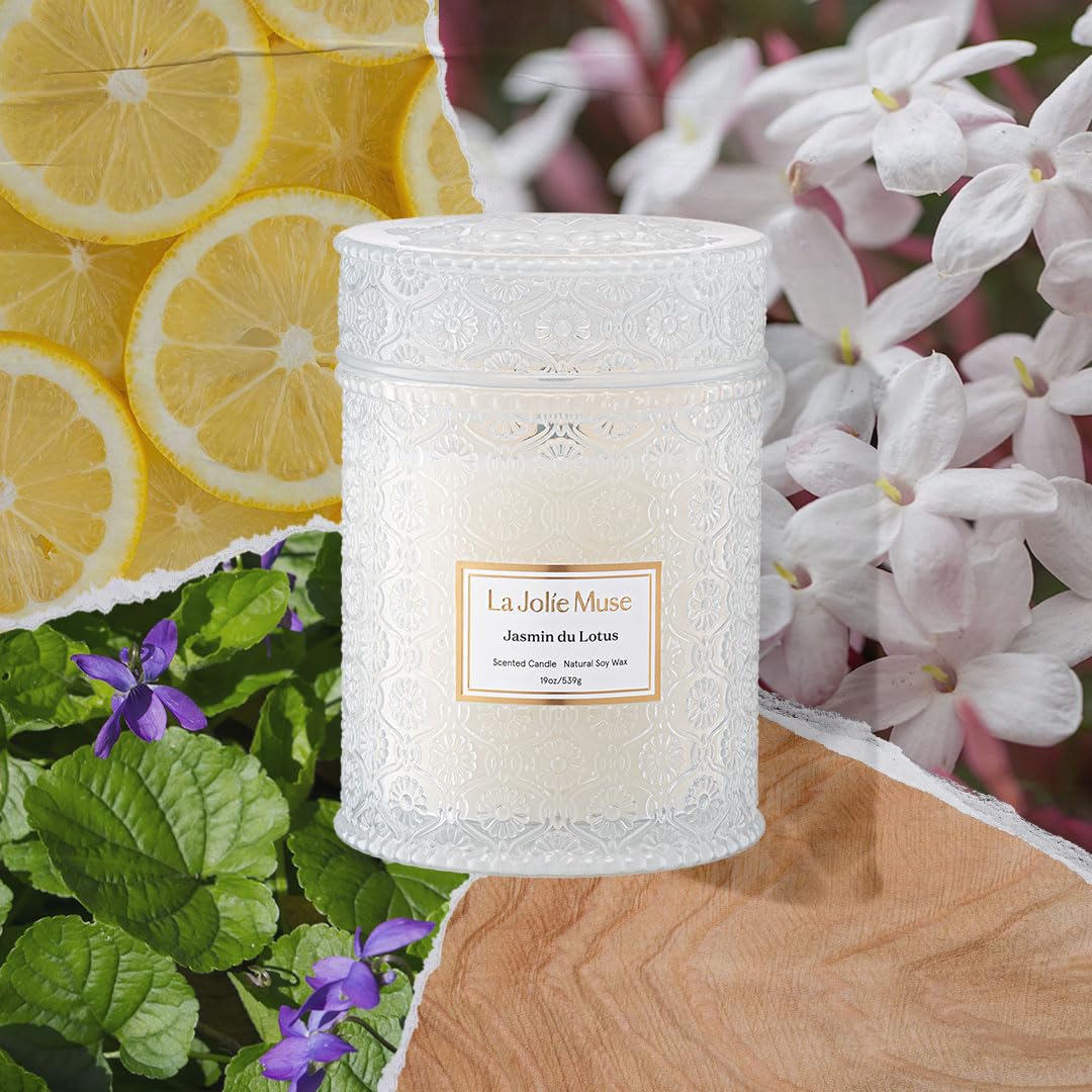 LA JOLIE MUSE Jasmin du Lotus fragrance notes include ivy and jasmine for a fresh ambience.