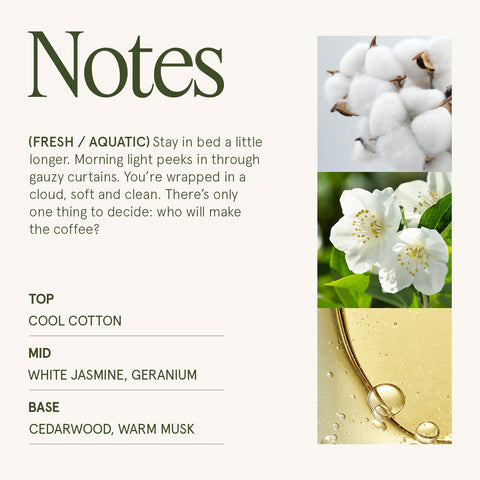 LA JOLIE MUSE Linen Cotton Oasis packaging emphasizes eco-friendly gift appeal