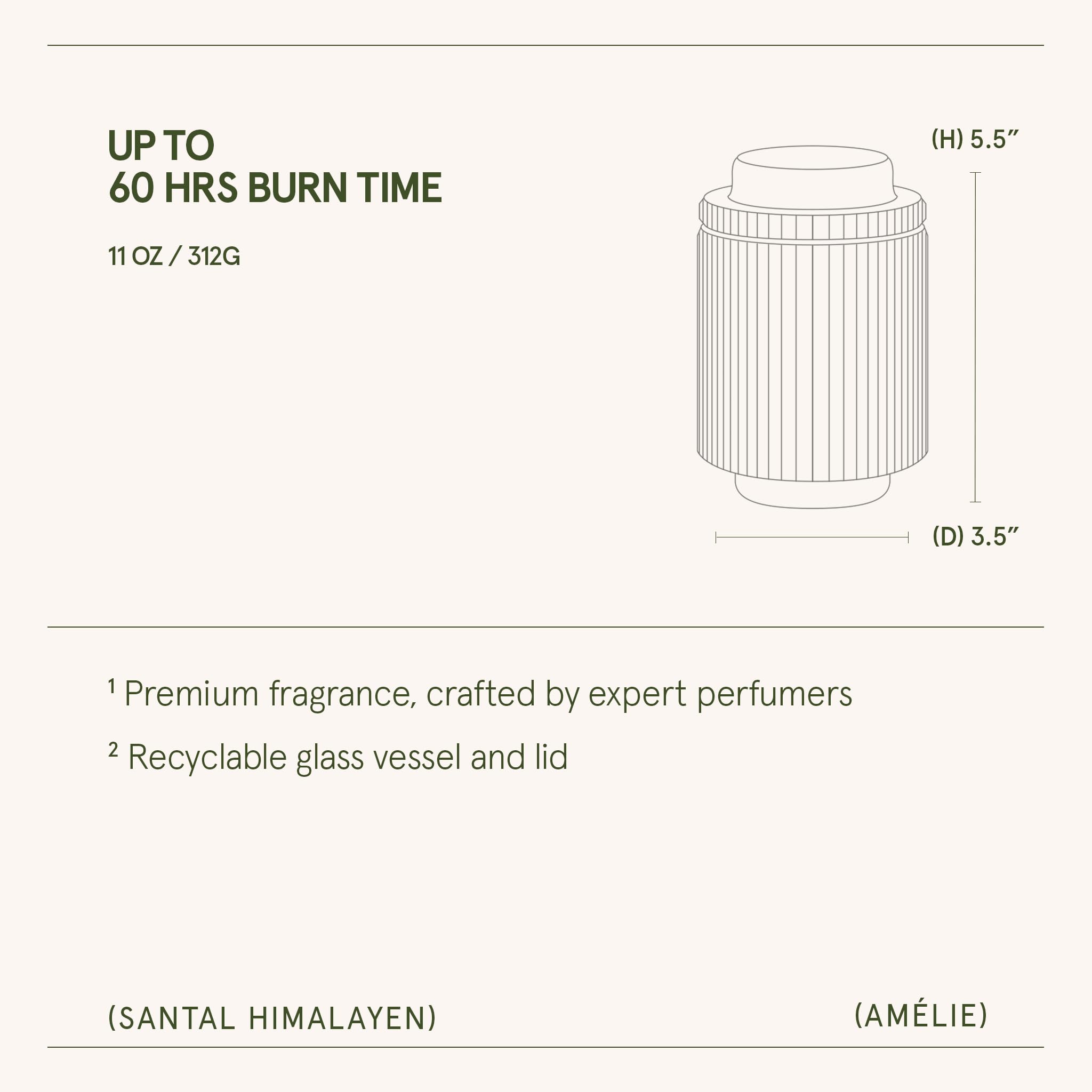LA JOLIE MUSE Santal Himalayen candle reusable jar after-use versatility.