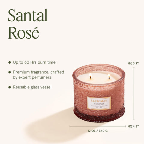 Decor-ready embossed jar complements sophisticated home decor