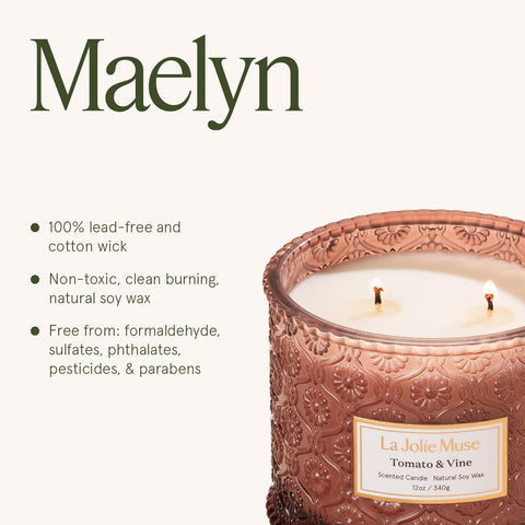 La Jolie Muse sunlit garden lifestyle shot suggests cozy gatherings and ambience.