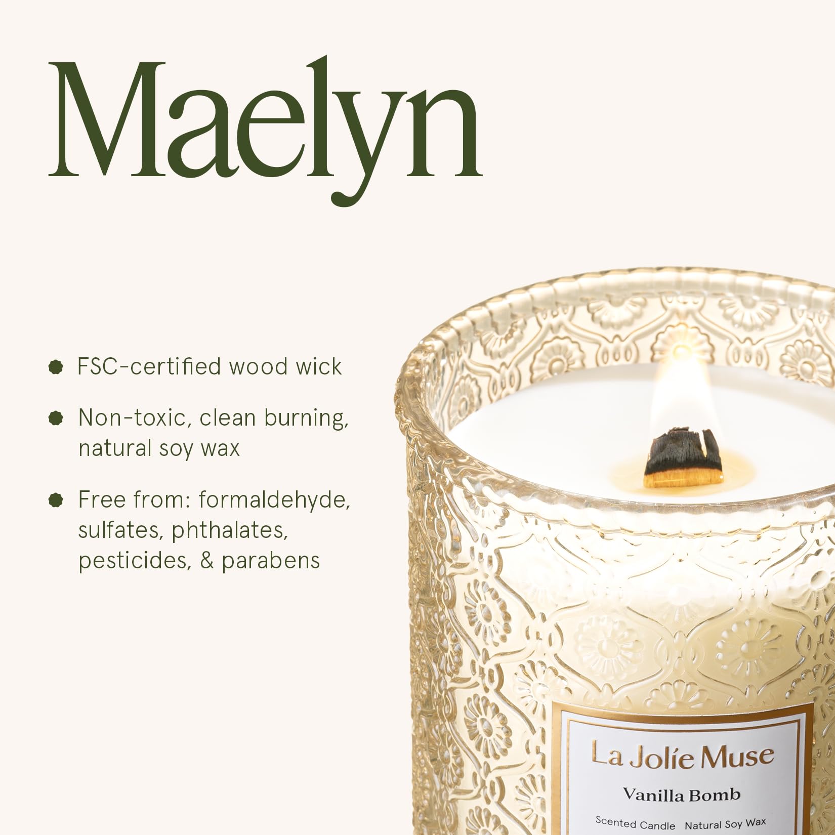 LA JOLIE MUSE Vanilla Bomb Candle gift box ready for hosts