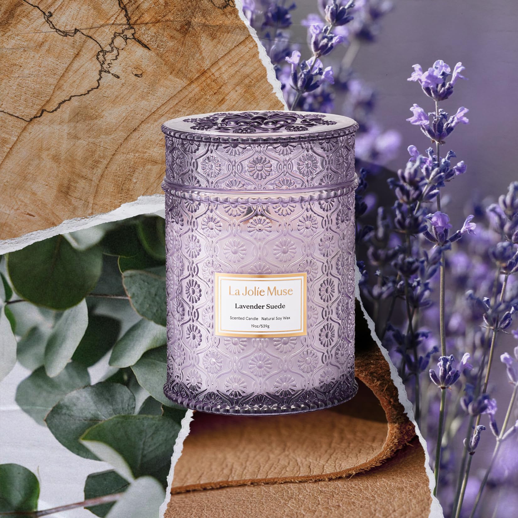 LA JOLIE MUSE Wood wick crackle creates cozy ambience