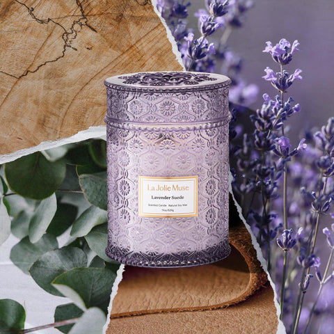 LA JOLIE MUSE Wood wick crackle creates cozy ambience