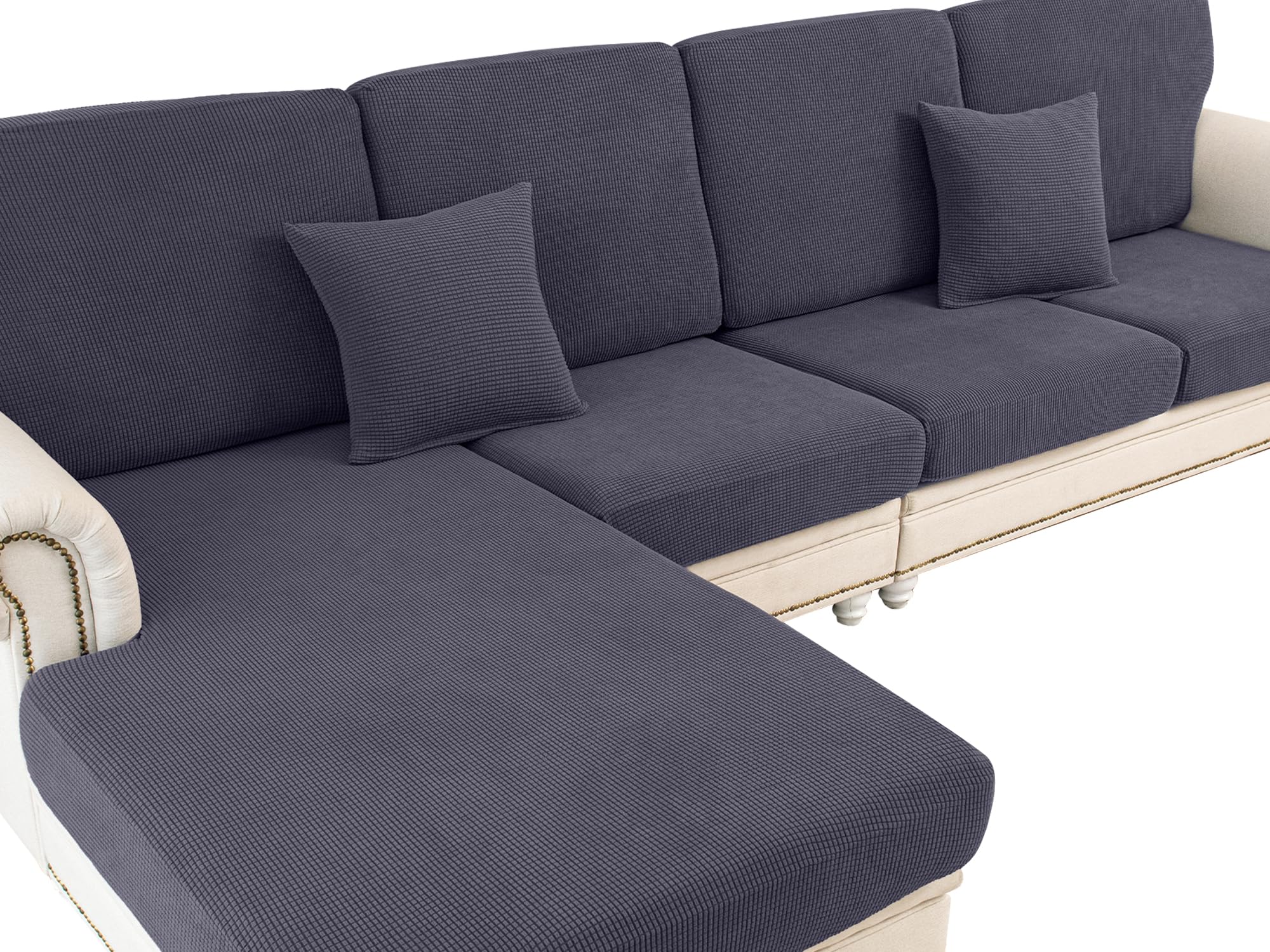 LA MEACK chaise cushion cover dimensions guide for precise fit.