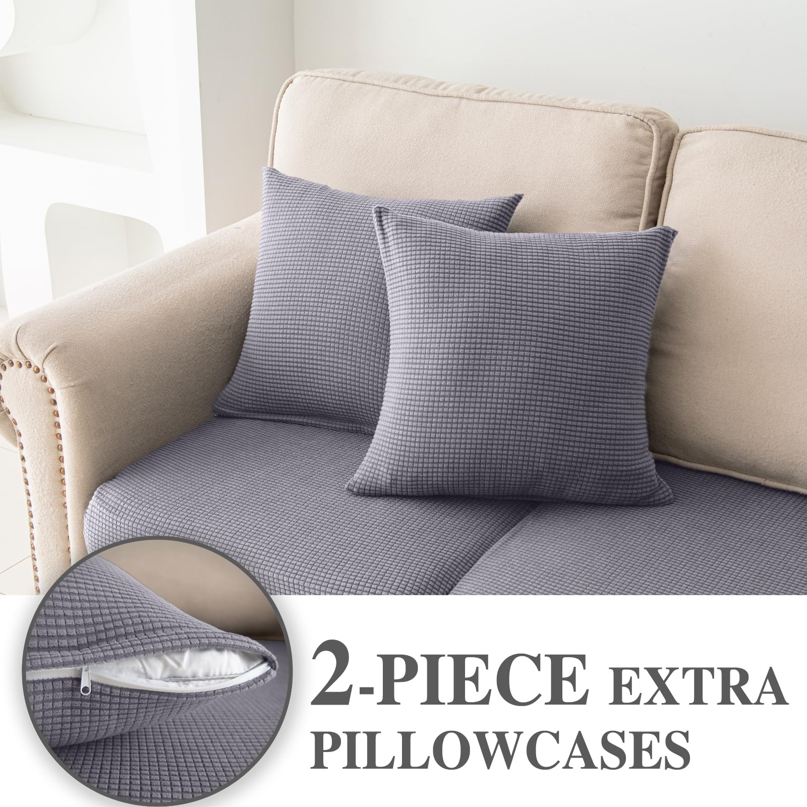 LA MEACK couch cover protecting upholstery from stains and wear