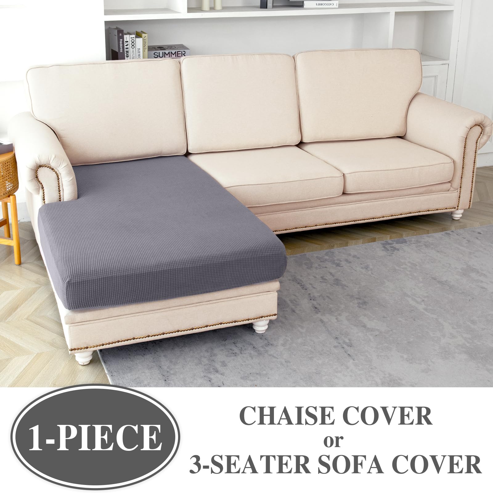 LA MEACK stretch fabric closeup highlights flexible material for secure coverage.
