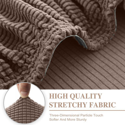 LA MEACK cushion slipcover with elastic edge for easy installation
