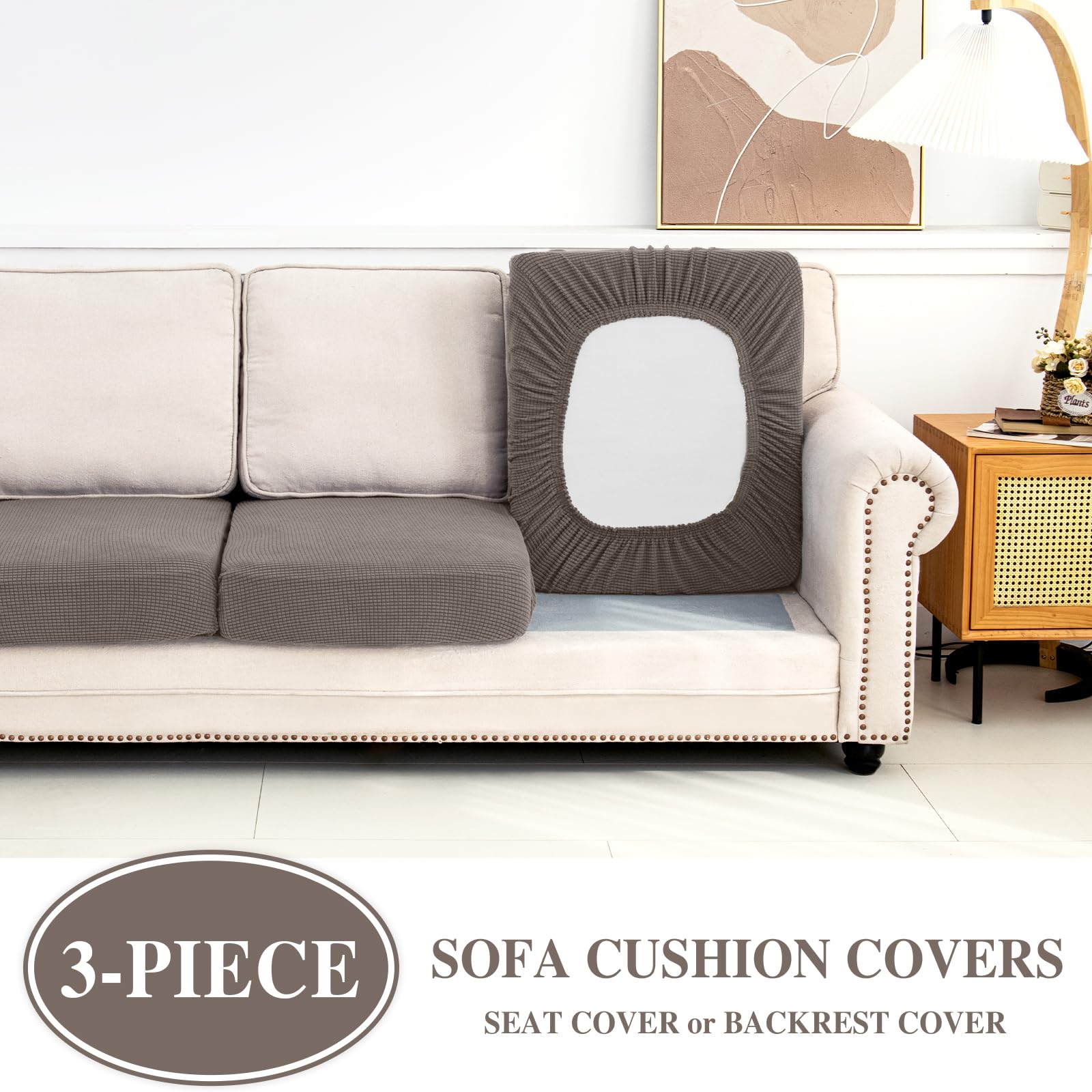 LA MEACK furniture protector demonstrates wrinkle resistance and easy stain protection.