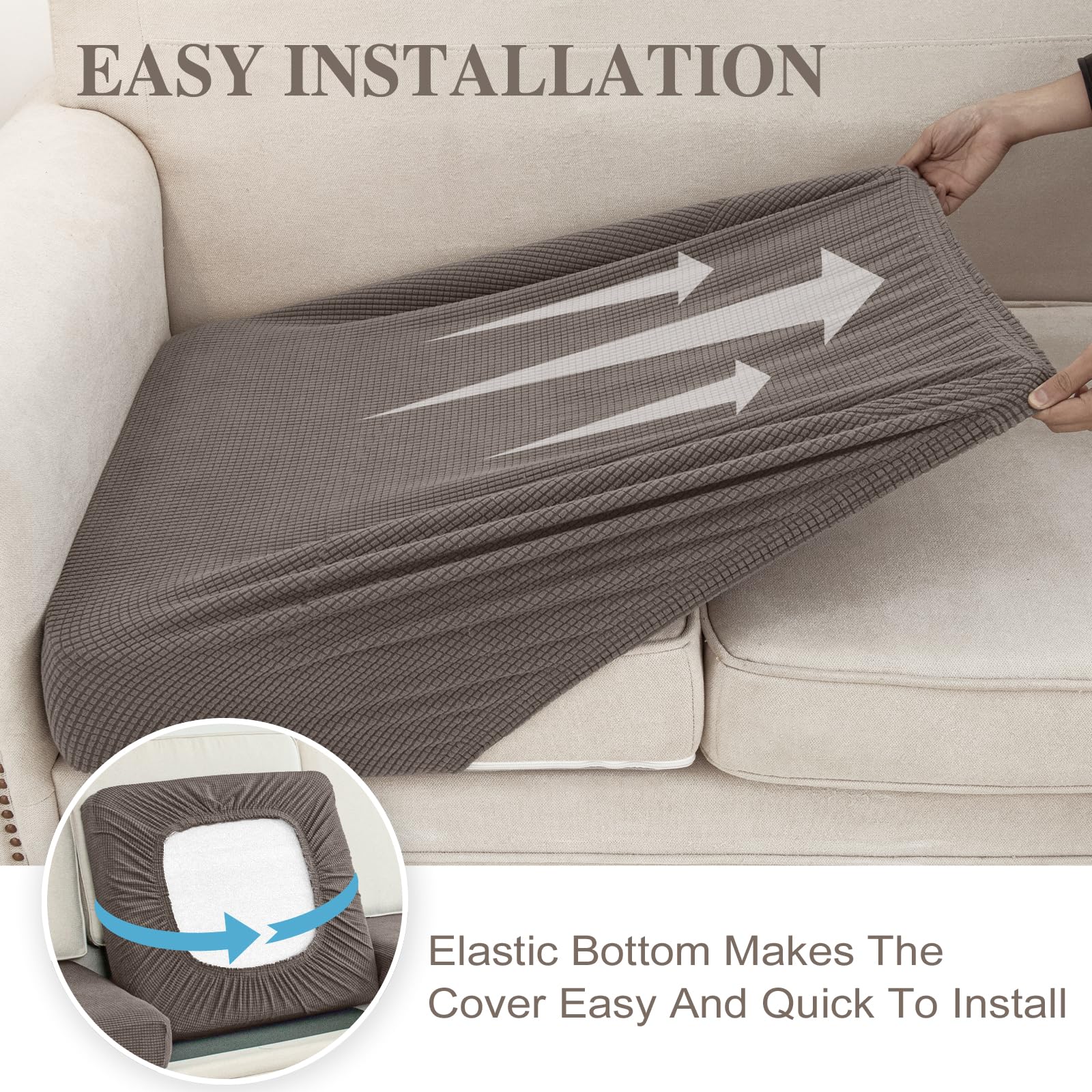 LA MEACK machine-washable design for simple cleaning and quick refresh.