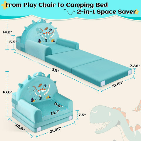 Laapee foldable bed conversion for sleepovers and travel.