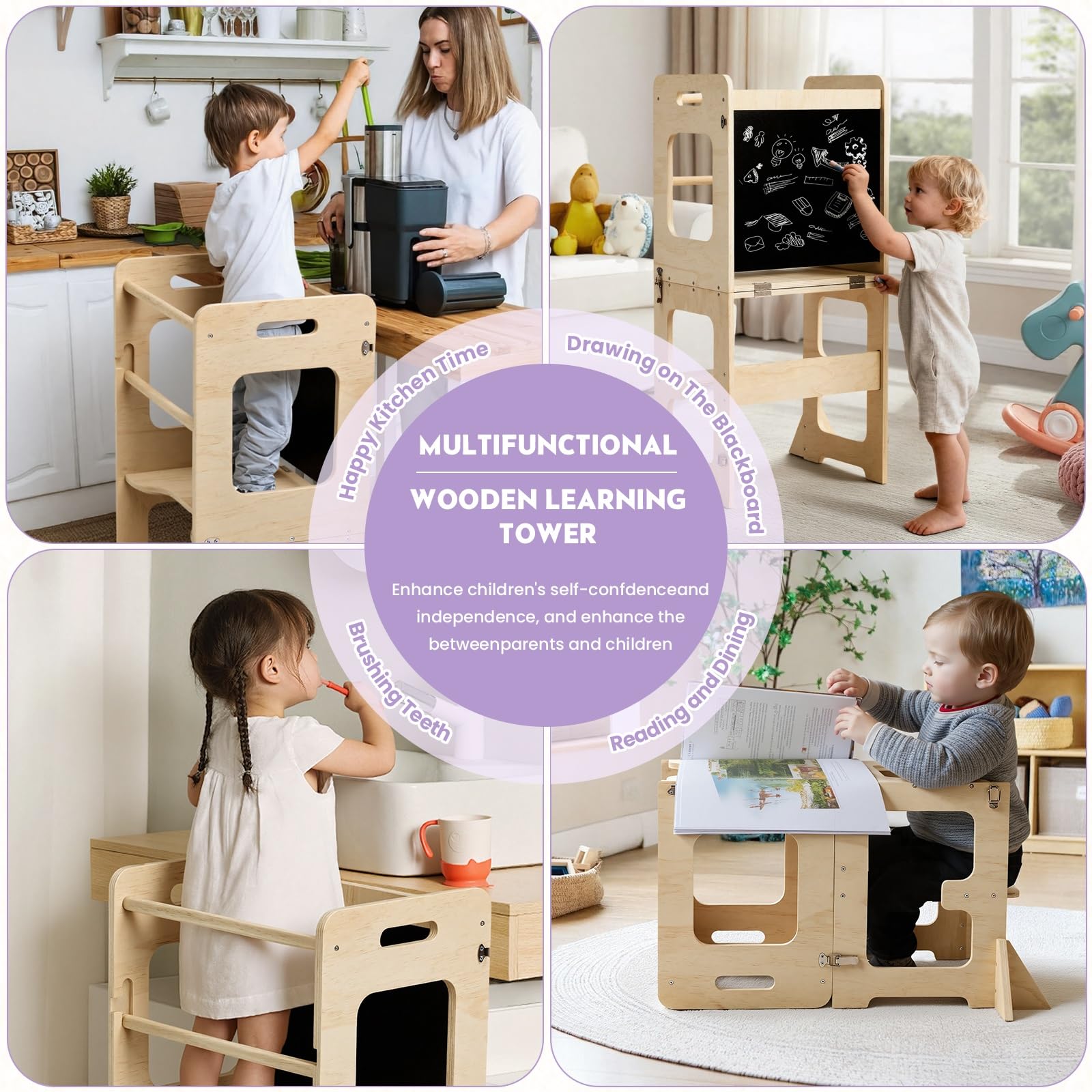 Labebe sturdy MDF wood construction for daily use