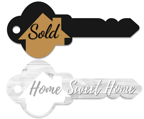 Labend Home 30-inch Sold Sign key-front view highlights bold real estate messaging.