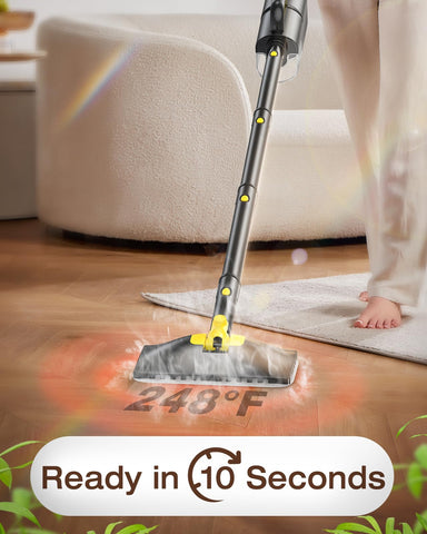 LABIGO 350ml tank supports extended cleaning sessions across rooms.