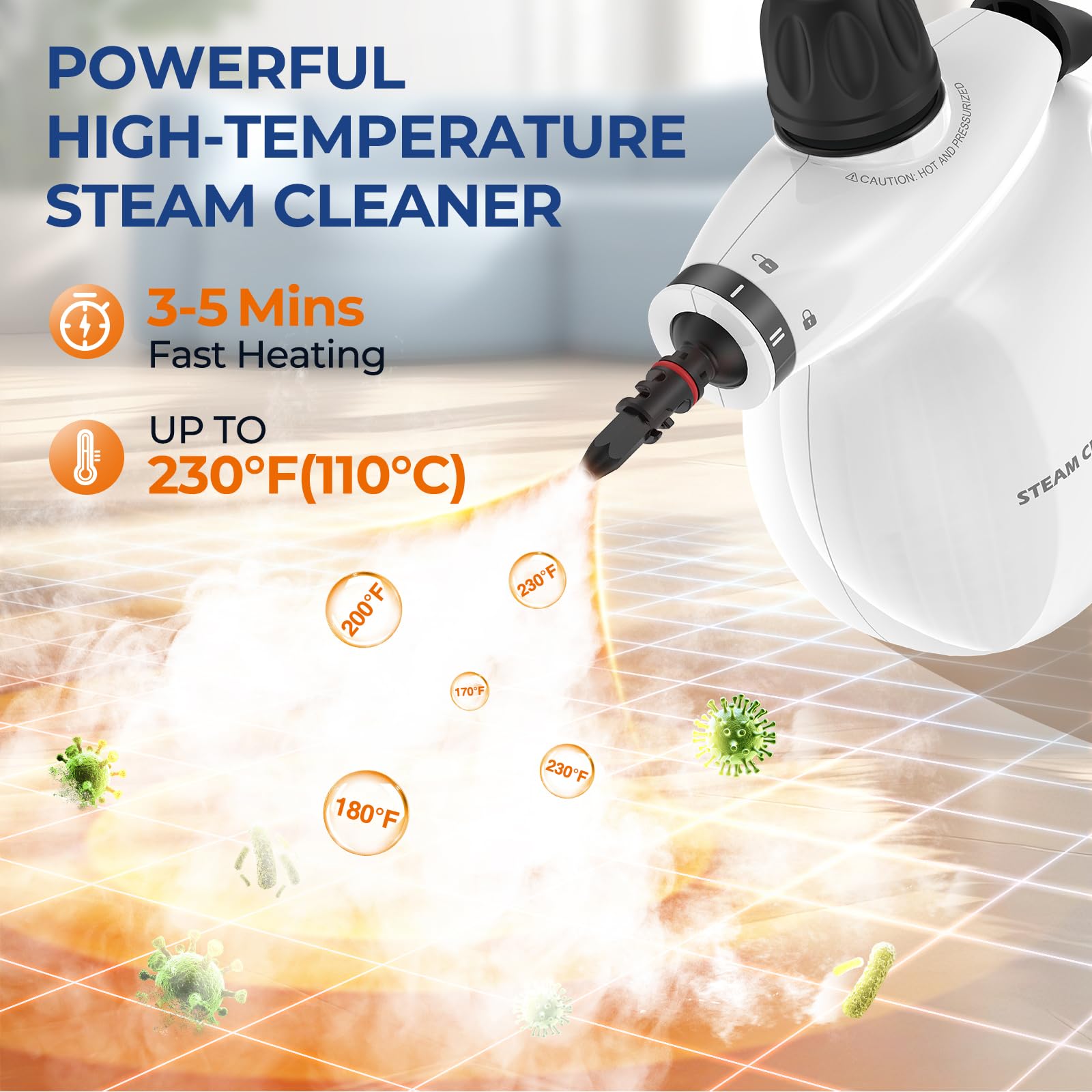 LABIGO steam cleaner enables chemical-free cleaning on diverse surfaces
