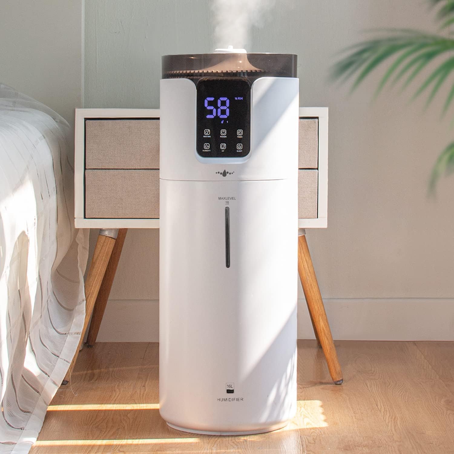 Lacidoll 16L large-room humidifier delivering consistent moisture for living spaces.