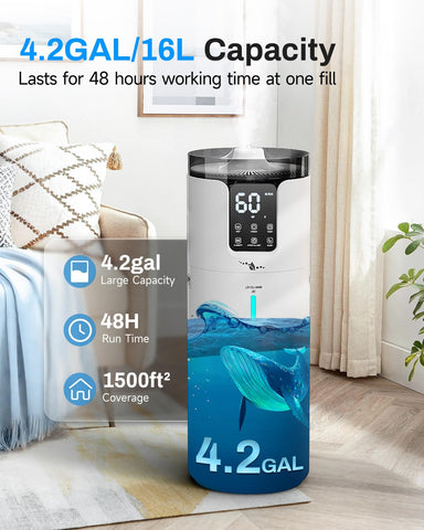 Lacidoll extension tube directs mist to targeted areas in living spaces