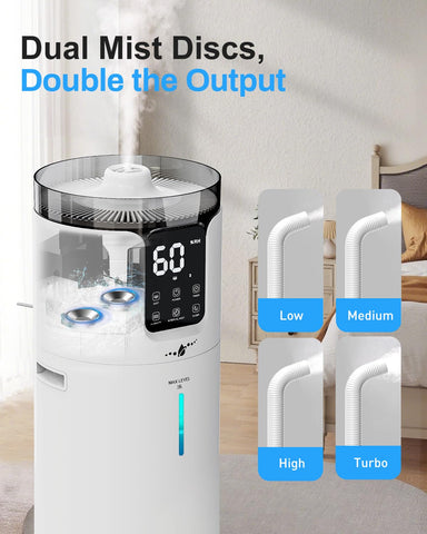 Lacidoll humidifier with night light and aroma diffuser for a soothing ambiance