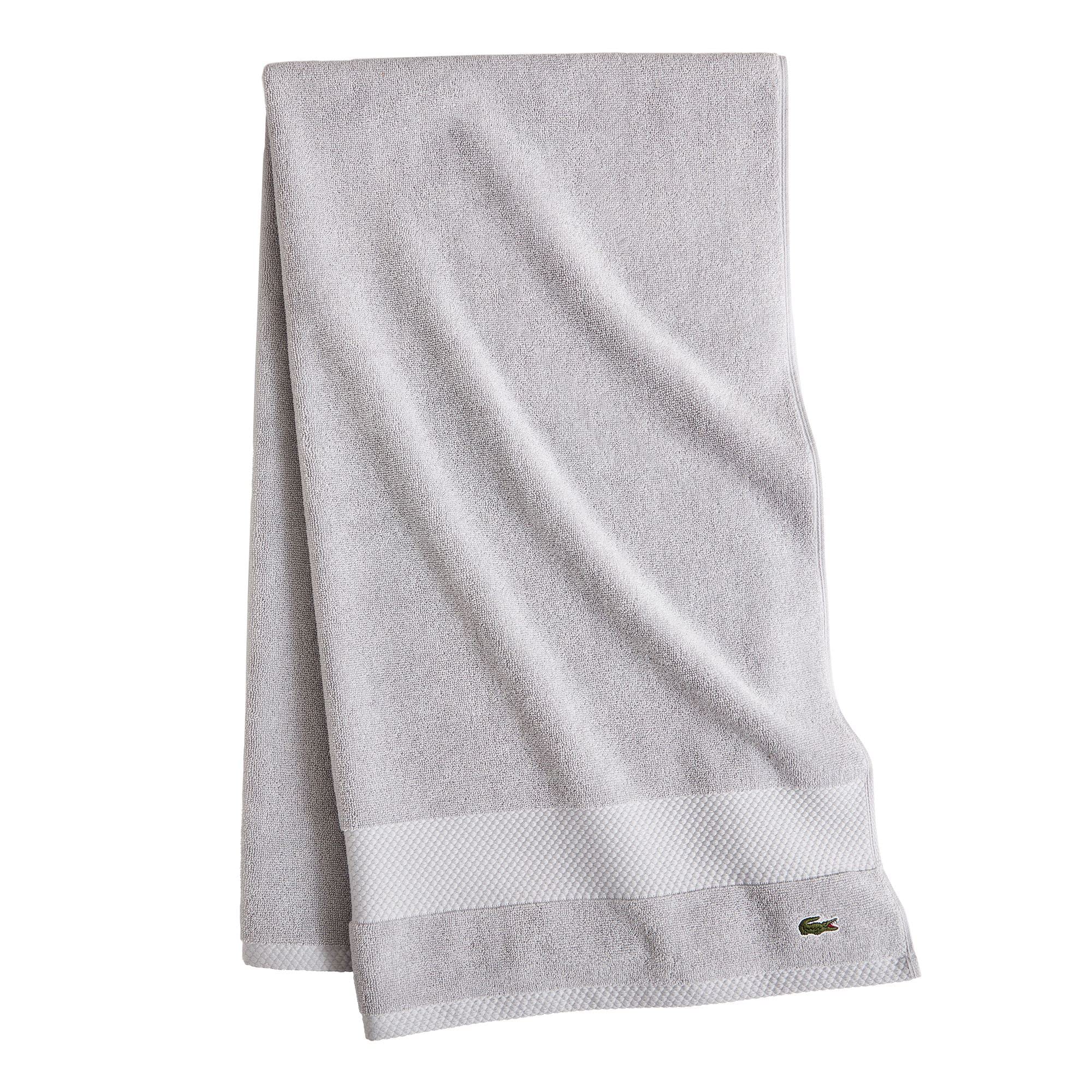 Lacoste Heritage towel featuring Lacoste crocodile logo