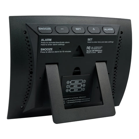 La Crosse WT-8002U calendar and weekday display.