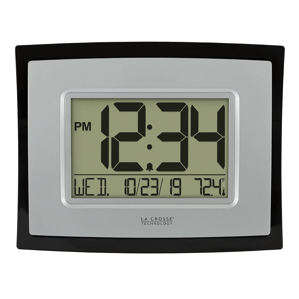La Crosse WT-8002U front view with calendar and temperature readout.