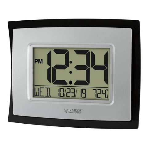 La Crosse WT-8002U desk display with easel back for desk use.