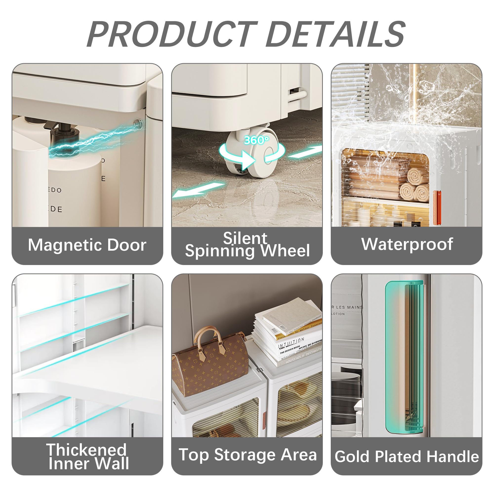 Lacusmall cabinet wheels attached for easy repositioning in tight spaces