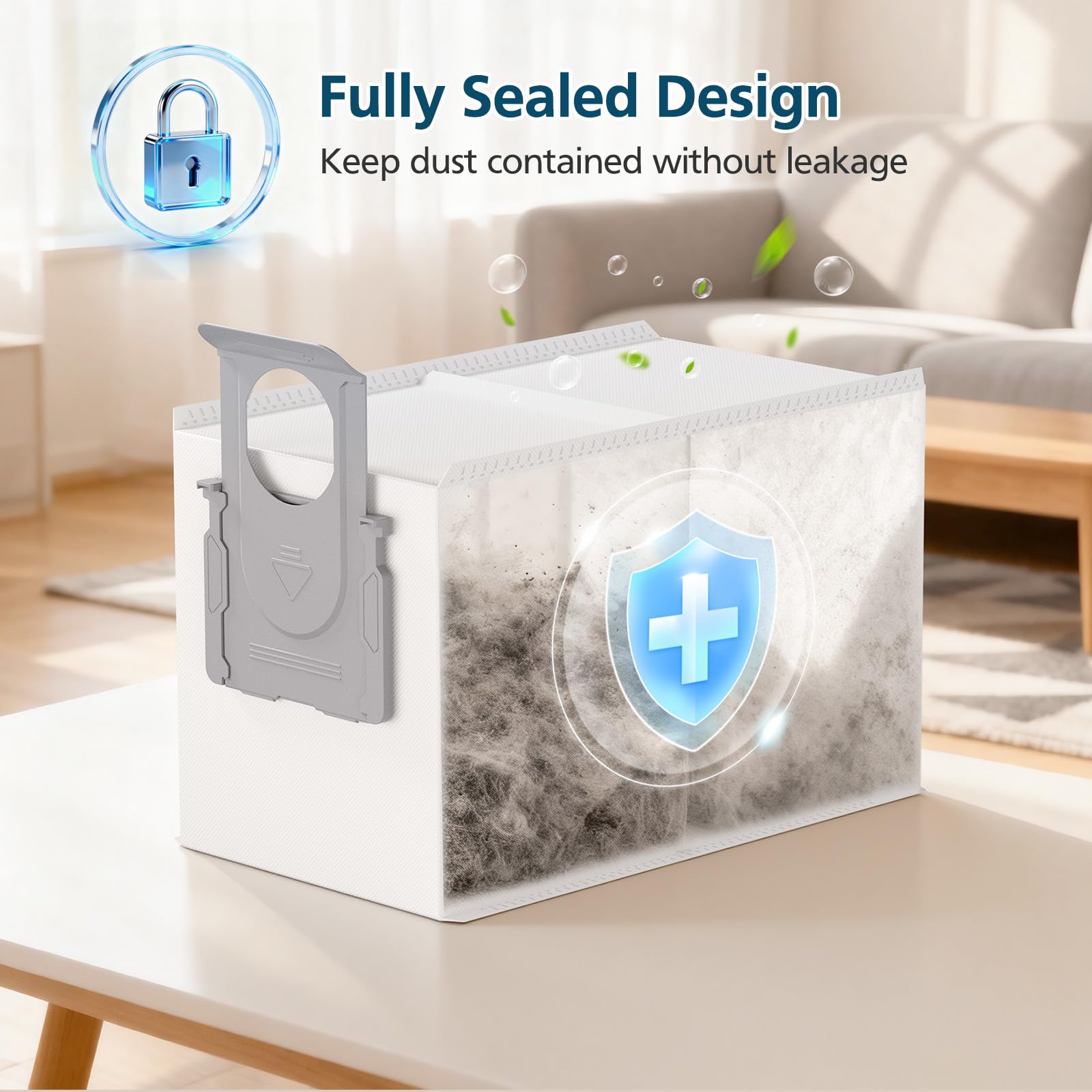 Lacvik 3.2L capacity bag ready for larger debris