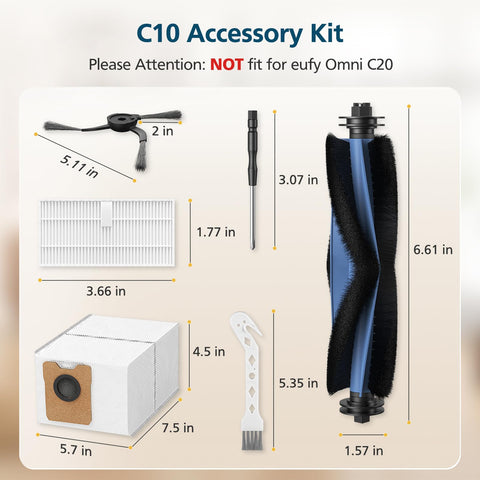 Lacvik C10 washable filter captures fine dust for cleaner air.